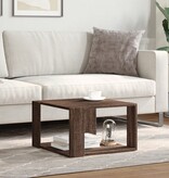 VidaXL Salontafel 51,5x51,5x30 cm bewerkt hout bruin eikenkleurig
