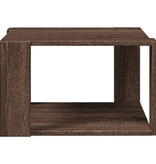 VidaXL Salontafel 51,5x51,5x30 cm bewerkt hout bruin eikenkleurig