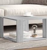 VidaXL Salontafel 51,5x51,5x30 cm bewerkt hout grijs sonoma eikenkleur