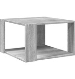 VidaXL Salontafel 51,5x51,5x30 cm bewerkt hout grijs sonoma eikenkleur