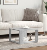 VidaXL Salontafel 51,5x51,5x30 cm bewerkt hout grijs sonoma eikenkleur