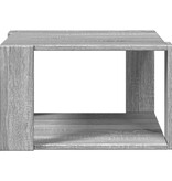 VidaXL Salontafel 51,5x51,5x30 cm bewerkt hout grijs sonoma eikenkleur