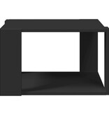 VidaXL Salontafel 51,5x51,5x30 cm bewerkt hout zwart