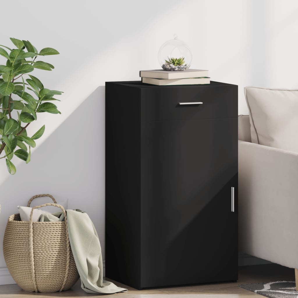 VidaXL Dressoir 50x42,5x93 cm bewerkt hout zwart