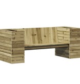 VidaXL Bankje met plantenbakken 167,5x60x65 cm grenenhout
