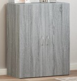 VidaXL Archiefkast 60x32x77,5 cm bewerkt hout grijs sonoma eiken