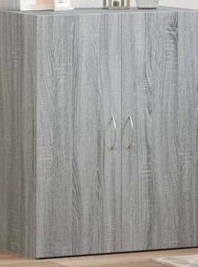 VidaXL Archiefkast 60x32x77,5 cm bewerkt hout grijs sonoma eiken