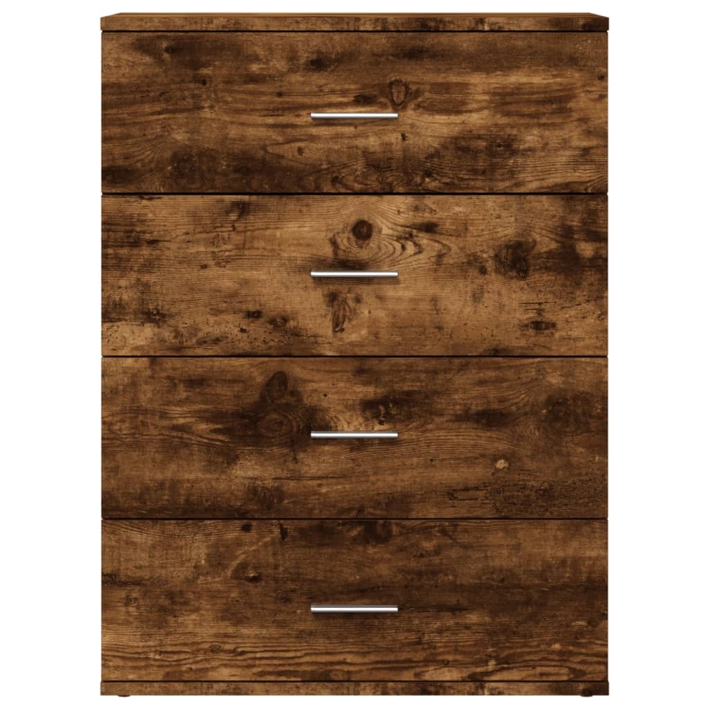 VidaXL Dressoir 60x39x80 cm bewerkt hout gerookt eikenkleurig