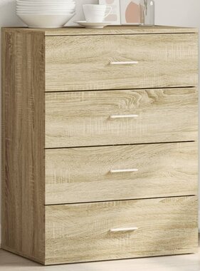 VidaXL Dressoir 60x39x80 cm bewerkt hout sonoma eikenkleurig