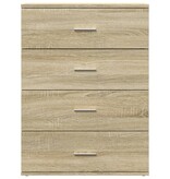 VidaXL Dressoir 60x39x80 cm bewerkt hout sonoma eikenkleurig
