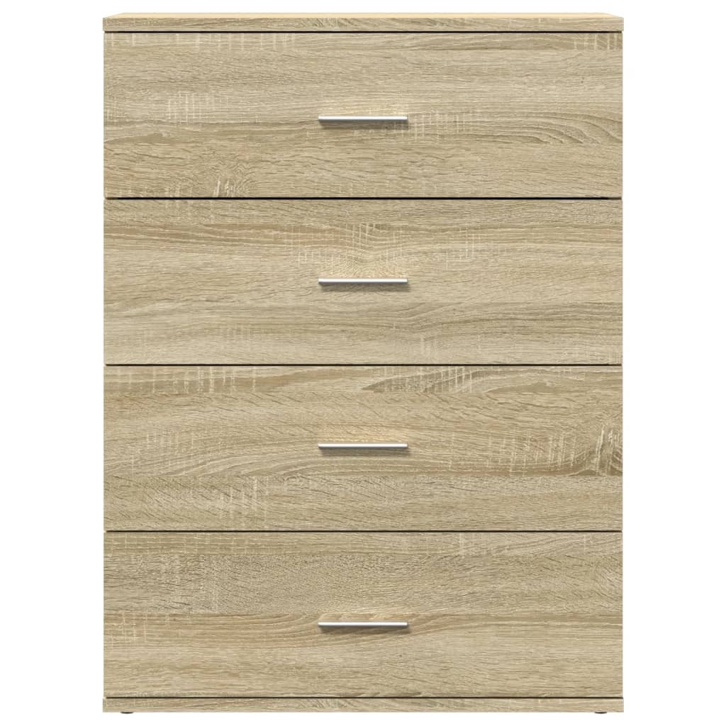 VidaXL Dressoir 60x39x80 cm bewerkt hout sonoma eikenkleurig