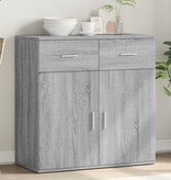 VidaXL Dressoir 79x38x80 cm bewerkt hout grijs sonoma