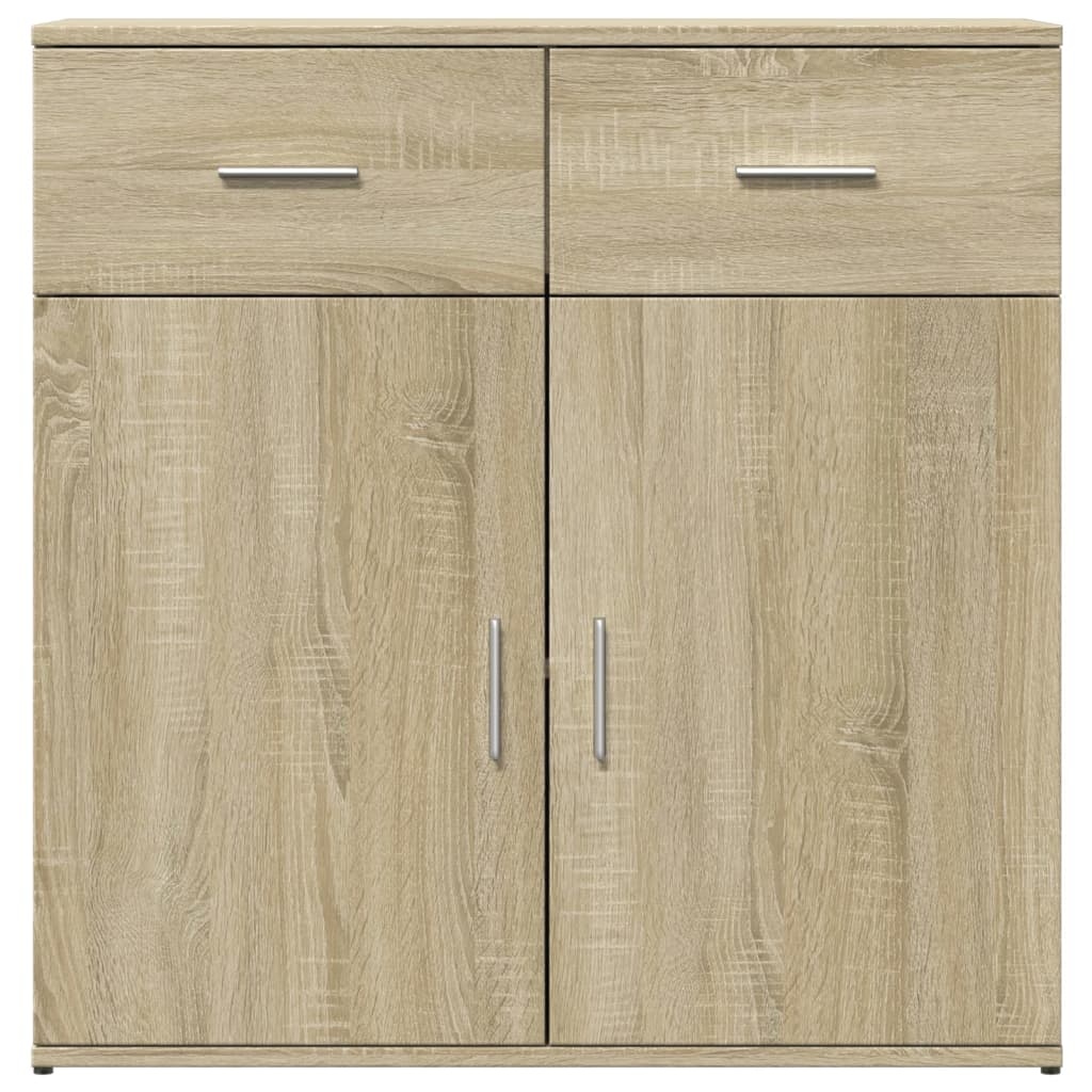 VidaXL Dressoir 79x38x80 cm bewerkt hout sonoma eikenkleurig