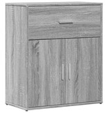 VidaXL Dressoir 60x31x70 cm bewerkt hout grijs sonoma