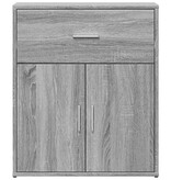 VidaXL Dressoir 60x31x70 cm bewerkt hout grijs sonoma