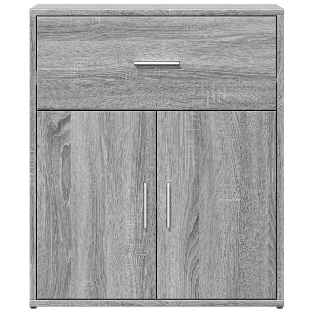 VidaXL Dressoir 60x31x70 cm bewerkt hout grijs sonoma