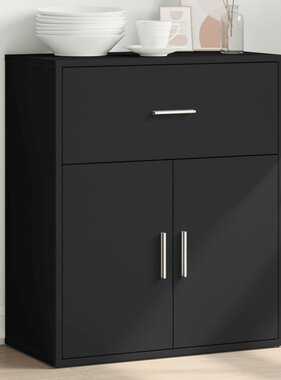 VidaXL Dressoir 60x31x70 cm bewerkt hout zwart