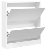 VidaXL Schoenenkast 80x21x87,5 cm bewerkt hout wit