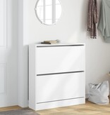 VidaXL Schoenenkast 80x21x87,5 cm bewerkt hout wit