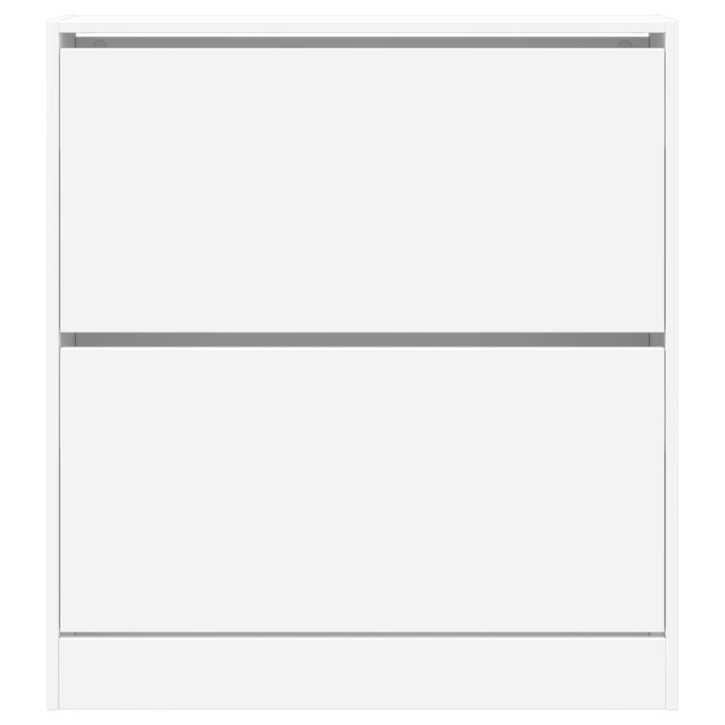 VidaXL Schoenenkast 80x21x87,5 cm bewerkt hout wit