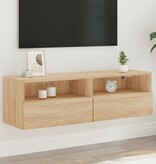 VidaXL Tv-wandmeubel 100x30x30 cm bewerkt hout sonoma eikenkleurig
