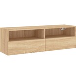 VidaXL Tv-wandmeubel 100x30x30 cm bewerkt hout sonoma eikenkleurig