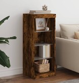 VidaXL Dressoir met LED-verlichting 41x37x100 cm gerookt eikenkleurig