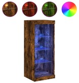 VidaXL Dressoir met LED-verlichting 41x37x100 cm gerookt eikenkleurig
