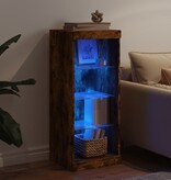 VidaXL Dressoir met LED-verlichting 41x37x100 cm gerookt eikenkleurig