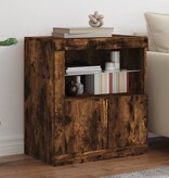 VidaXL Dressoir met LED-verlichting 60,5x37x67 cm gerookt eikenkleur