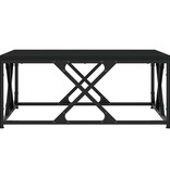 VidaXL Salontafel 70x70x30 cm bewerkt hout zwart