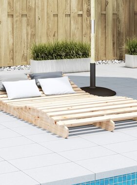VidaXL Ligbed 205x110x31,5 cm massief grenenhout