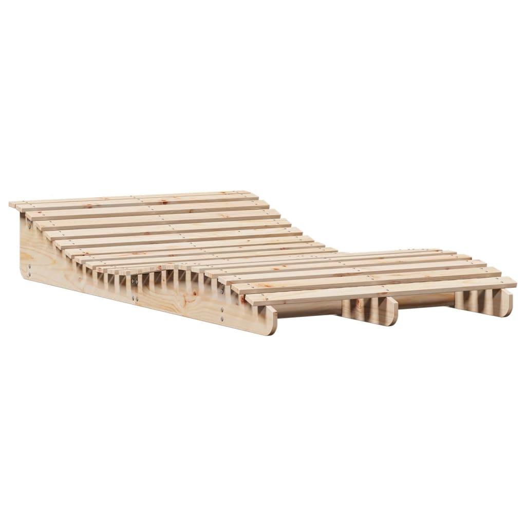 VidaXL Ligbed 205x110x31,5 cm massief grenenhout