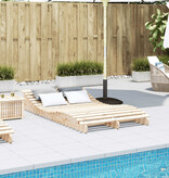 VidaXL Ligbed 205x110x31,5 cm massief grenenhout