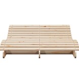 VidaXL Ligbed 205x110x31,5 cm massief grenenhout