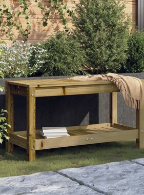 VidaXL Tuinbank 82,5x35x45 cm geïmpregneerd grenenhout