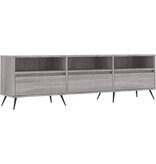VidaXL Tv-meubel 150x30x44,5 cm bewerkt hout grijs sonoma eikenkleurig