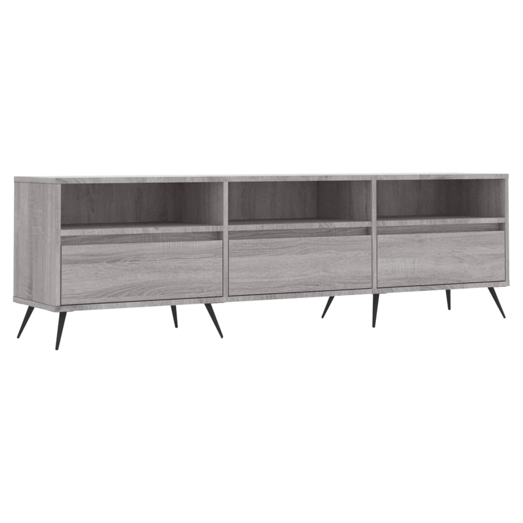 VidaXL Tv-meubel 150x30x44,5 cm bewerkt hout grijs sonoma eikenkleurig