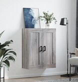 VidaXL Wandkast 69,5x34x90 cm bewerkt hout grijs sonoma eikenkleurig