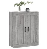 VidaXL Wandkast 69,5x34x90 cm bewerkt hout grijs sonoma eikenkleurig