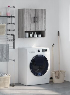 VidaXL Wandkast 60x31x70 cm bewerkt hout grijs sonoma eikenkleurig