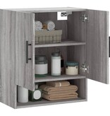 VidaXL Wandkast 60x31x70 cm bewerkt hout grijs sonoma eikenkleurig