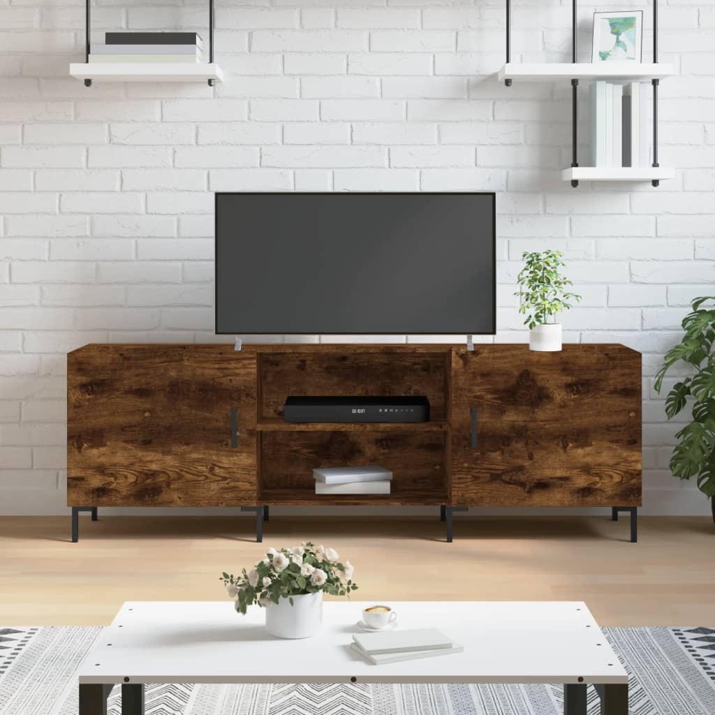 VidaXL Tv-meubel 150x30x50 cm bewerkt hout gerookt eikenkleurig