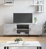 VidaXL Tv-meubel 150x30x50 cm bewerkt hout betongrijs