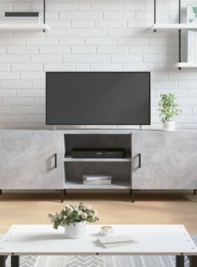 VidaXL Tv-meubel 150x30x50 cm bewerkt hout betongrijs