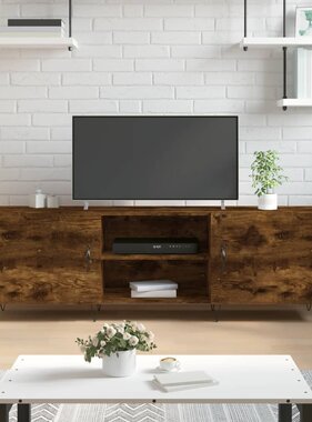 VidaXL Tv-meubel 150x30x50 cm bewerkt hout gerookt eikenkleurig