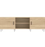 VidaXL Tv-meubel 150x30x50 cm bewerkt hout sonoma eikenkleurig