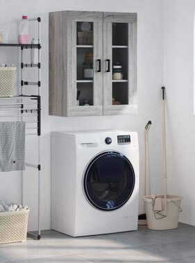 VidaXL Hangkast 69,5x34x90 cm grijs sonoma eikenkleurig