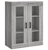 VidaXL Hangkast 69,5x34x90 cm grijs sonoma eikenkleurig