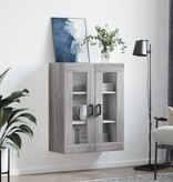 VidaXL Hangkast 69,5x34x90 cm grijs sonoma eikenkleurig